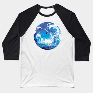 dolphin Baseball T-Shirt